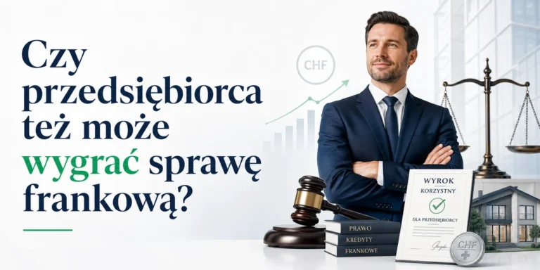 Czy przedsiębiorca też może wygrać sprawę frankową?